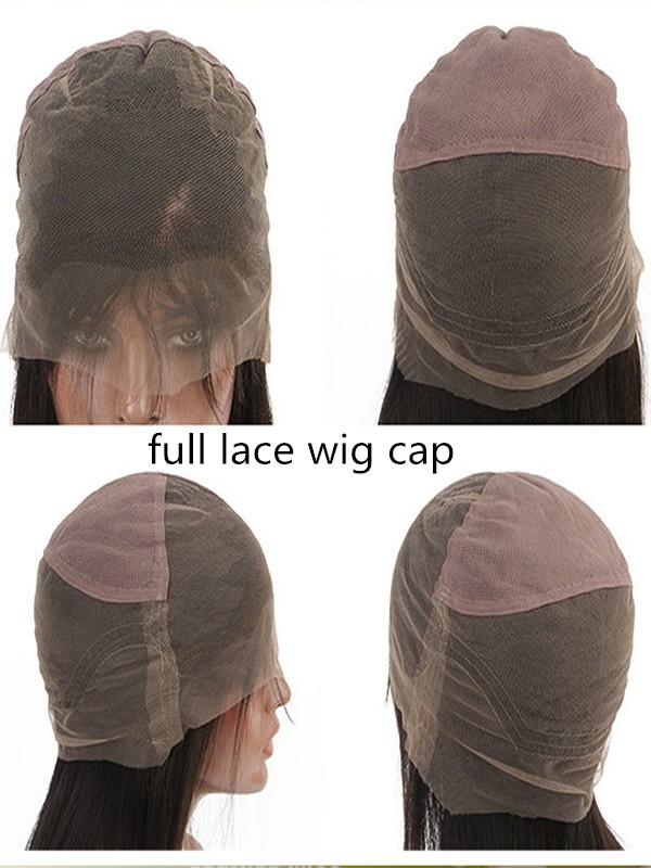 Stock Full Lace Wg Middle Part Black Straight