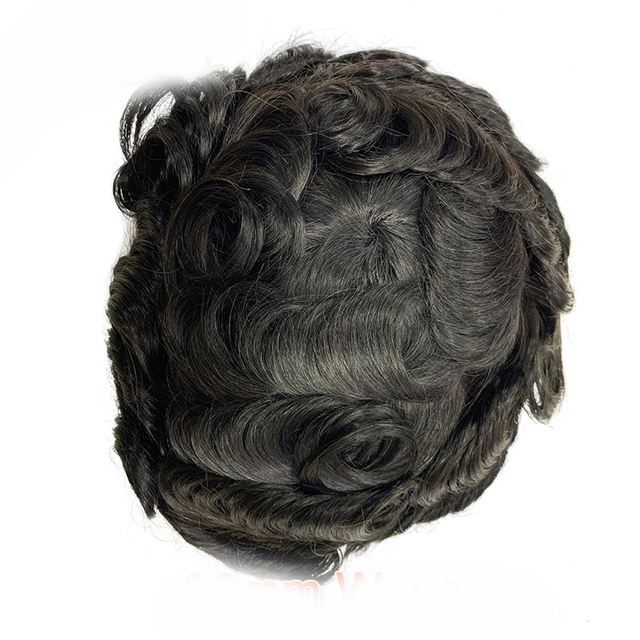 Mono Base with Npu Hair System For Men Human Hair Pieces