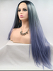 Trendy Lace Wig Synthetic Hair Ombre Straight