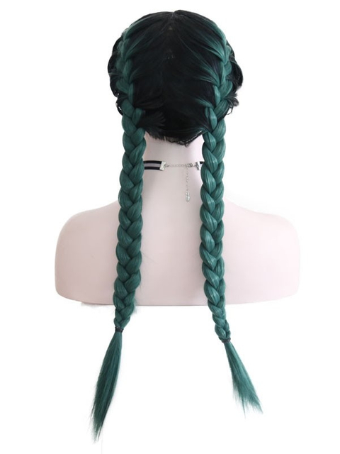 Cute Beauty Braid Hairstyle Synthetic Lace Front Wig for Girl