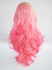 New Design Synthetic Lace Front Wig Wave Ombre Pink