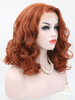 Blonde Pink Synthetic Lace Front Wig Ombre Wavy Short Hair