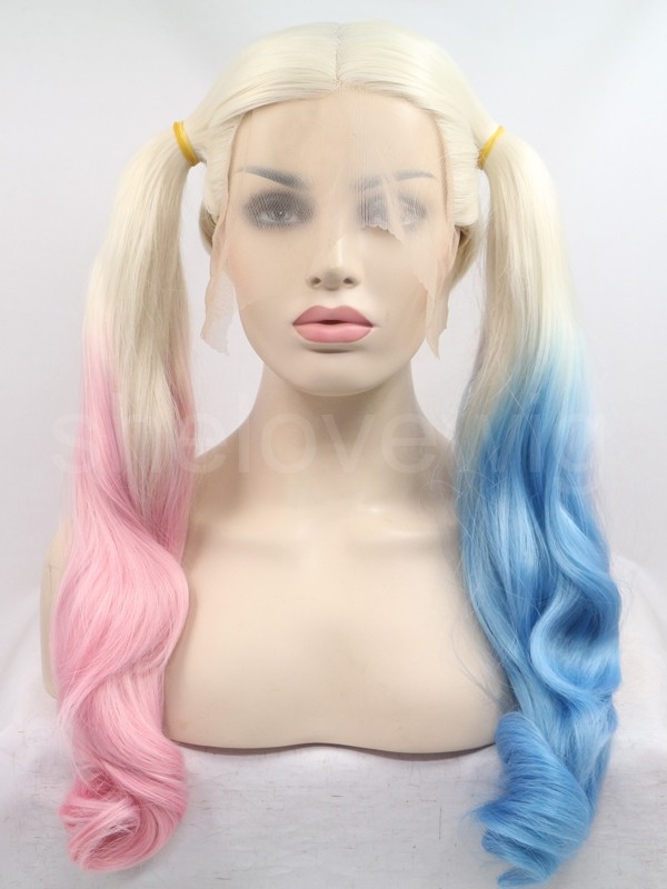Quality Cosplay Synthetic Lace Front Wig Suicide Squad