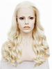 Platinum Blonde Synthetic Lace Front Wig Wave Style