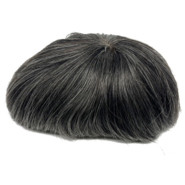 Full French Lace Mens Human Hair Replacement Systems Breathable Toupee For Men