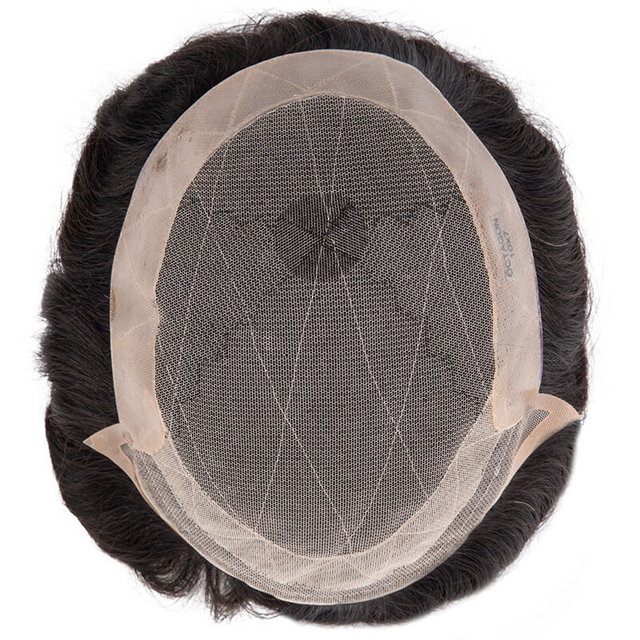 Natural Human Hair Toupee Men’s Wig Male Wig Custom Hair Systems Free Shipping