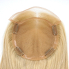 Lace Front Silk Top Topper Blonde 613 Wig European Remy Hair Hair Topper Front Toupee For Women