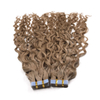 Curl Tape in Hair Extensions Ash Brown Color 100gram/pack