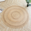 Woven Round Rugs Plus Size Plant Fabric Rugs