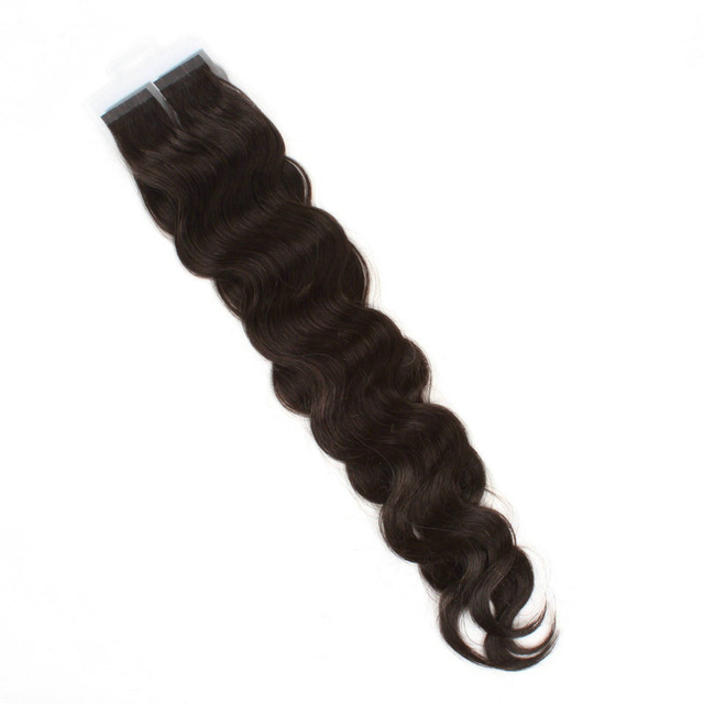 Wavy Black Tape in Hair Extension Top Quality Wholesale And Retail