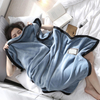 Soft Blanket for Child Pure Color Warm Blanket for Kids