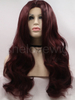 Wavy Synthetic Lace Front Wig for Women Color 99j