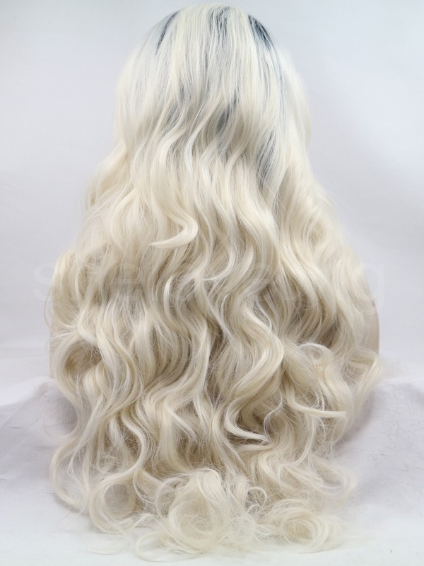 Beauty Womens Ombre Blonde Lace Front Wig Synthetic Hair