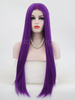 Pink White Lace Front Wig Synthetic Hair Straight