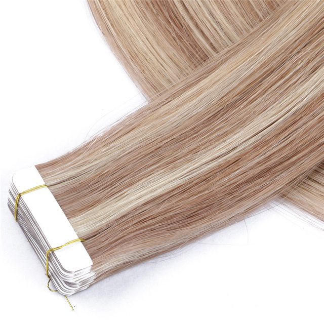 Virgin Hair Tape in Hair Extension Balayage Hair Skin Wefts Hair Extension Top Quality