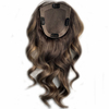 Silk Top Hair Toppers Brown with Ash Blonde Highlight Color Women Wigs
