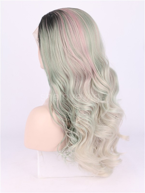 Quality Wave Synthetic Lace Front Wig Highlight Color