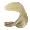 Tape In Human Hair Extensions White Women Skin Weft Extension Straight Seamless
