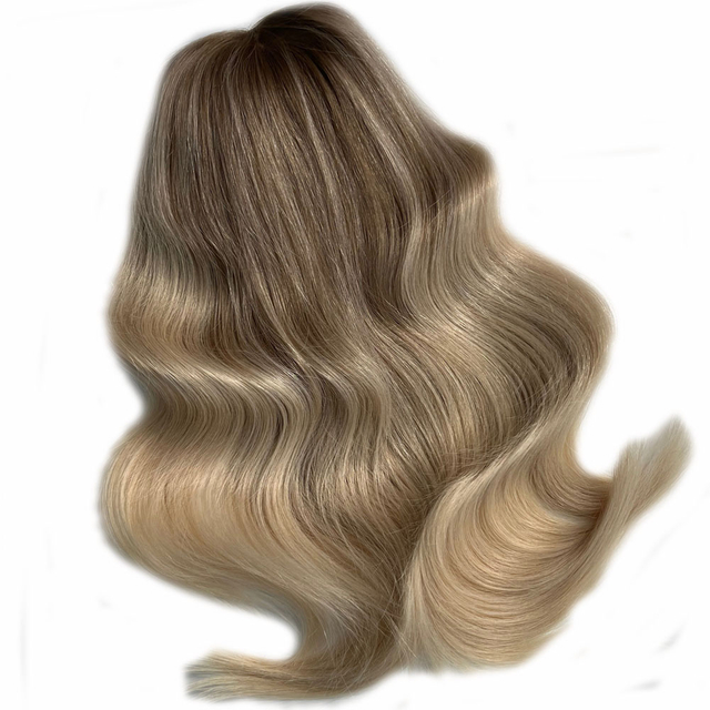 Silk Top Women's Topper Wigs Balayage Hair Crown Hair Toppers for Thinning Hair