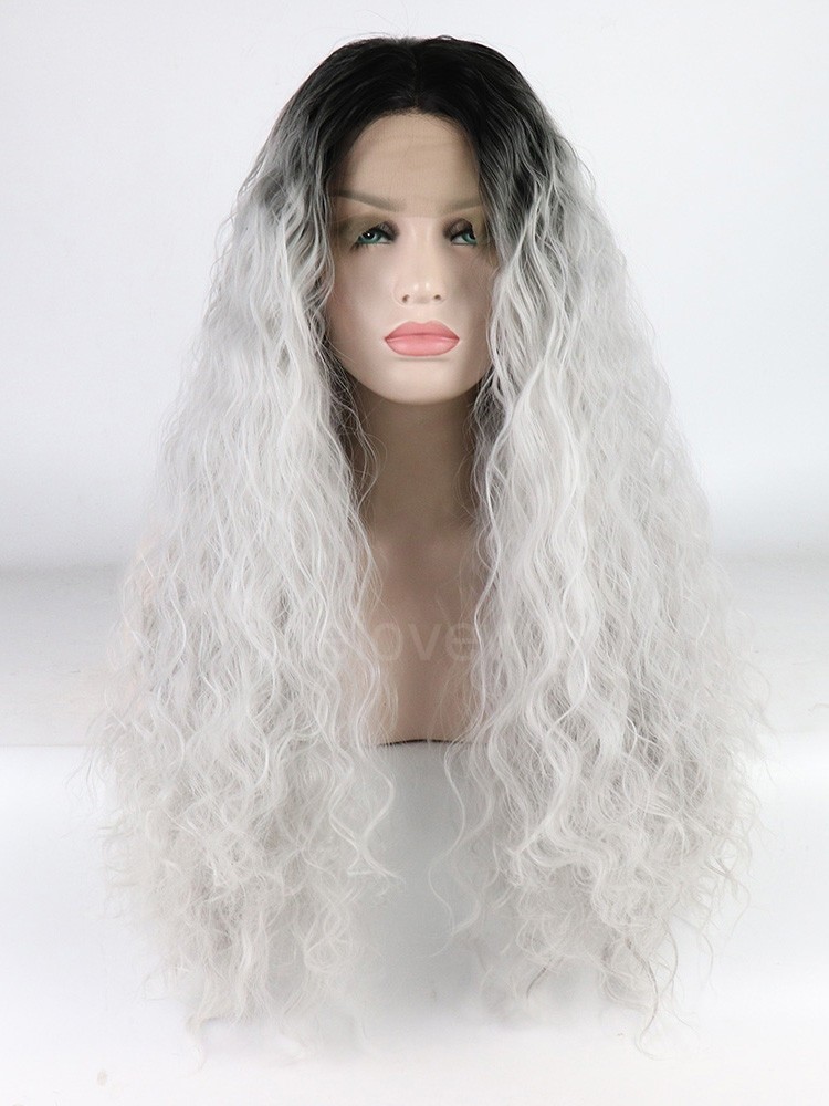 Ombre Synthetic Hair Lace Wig Girls Lace Wigs