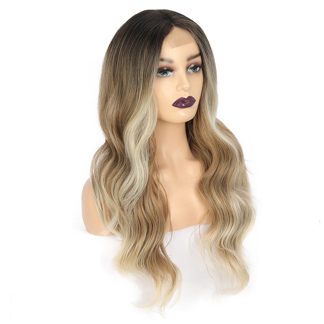 Fashion Color Cosplay Synthetic Lace Front Wig