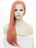 Silk Straight Synthetic Lace Front Wig Dark Pink