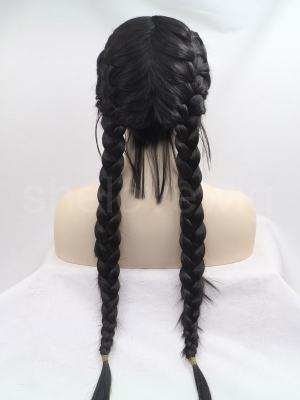 Long Beauty Synthetic Lace Front Wig Braid Hair