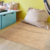Natural Reed Fabric Living Room Carpet Custom Size Carpet