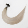 Real Human Hair Fusion U Tip Hair Extensions Human Hair Ombre Ash Blonde Keratin Hair 